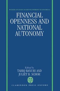 bokomslag Financial Openness and National Autonomy