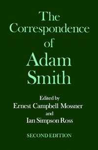 bokomslag The Glasgow Edition of the Works and Correspondence of Adam Smith: VI: Correspondence