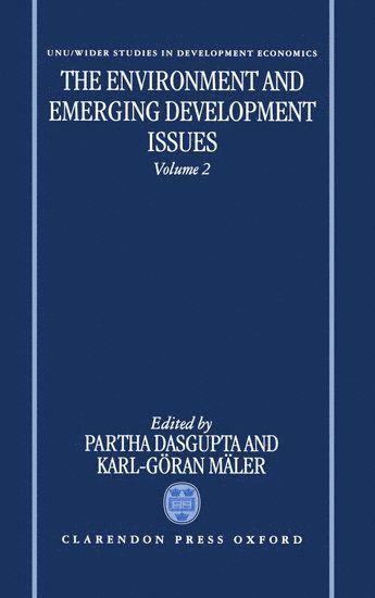 The Environment and Emerging Development Issues: Volume 2 1