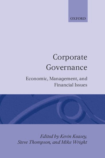 Keasey, Kroonm Thompson, Kevin Keasey, Steve Thompson, Mike Wright - Corporate Governance, Inbunden