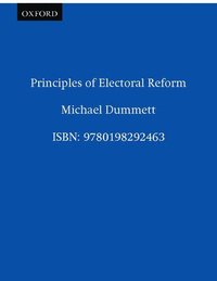 bokomslag Principles of Electoral Reform