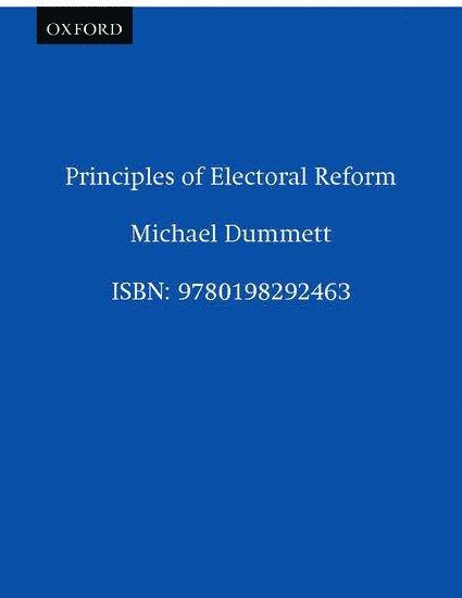 Principles of Electoral Reform 1