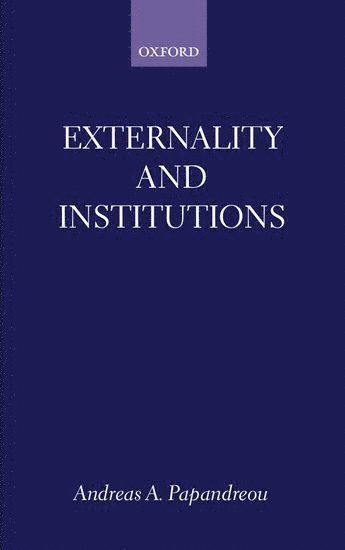 bokomslag Externality and Institutions