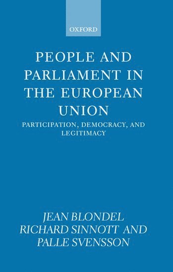 bokomslag People and Parliament in the European Union