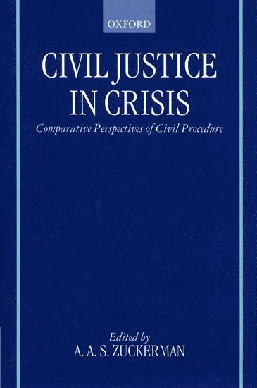 bokomslag Civil Justice in Crisis