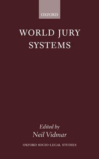 Neil Vidmar - World Jury Systems, Inbunden