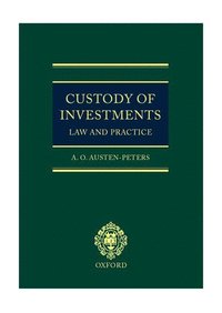 bokomslag Custody of Investments: Law and Practice