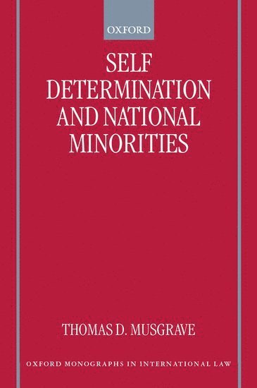 bokomslag Self-Determination and National Minorities