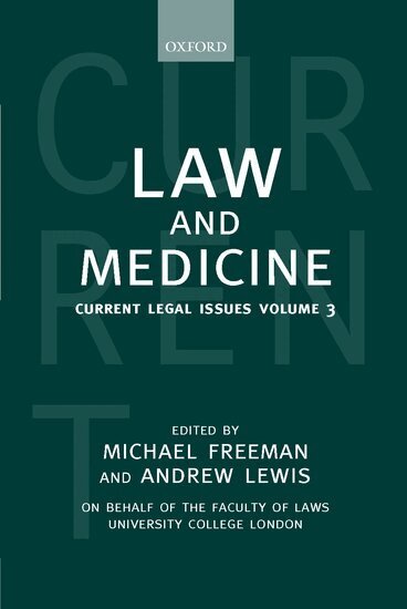 Michael Freeman, Andrew Lewis - Law and Medicine, Inbunden