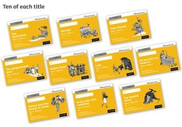 bokomslag Read Write Inc. Phonics: Yellow Set 5 Core Black & White Storybooks (Pack of 100)