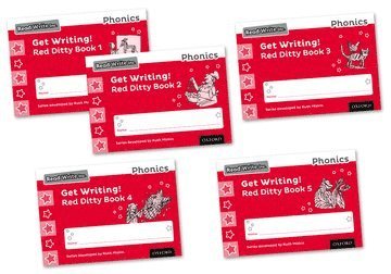 bokomslag Read Write Inc. Phonics: Get Writing! Red Ditty Books 1-5 Mixed Pack of 5