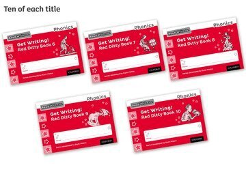 Ruth Miskin - Read Write Inc. Phonics: Get Writing! Red Ditty Books 6-10 Pack of 50, Häftad