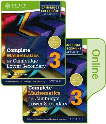 Deborah Barton - Complete Mathematics for Cambridge Lower Secondary Book 3: Print and Online Student Book [With eBook], Häftad