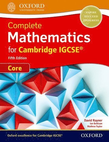 Complete Mathematics for Cambridge IGCSE Student Book (Core) 1