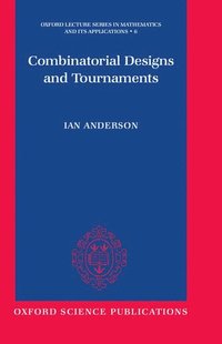 bokomslag Combinatorial Designs and Tournaments