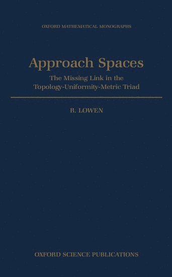 bokomslag Approach Spaces