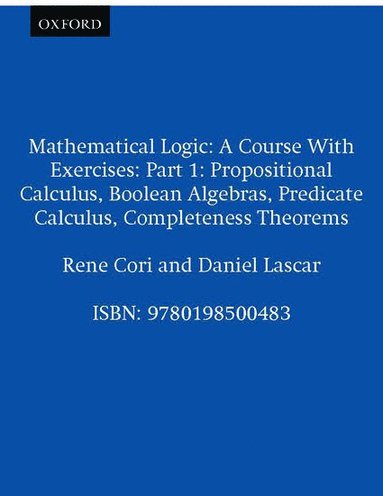 bokomslag Mathematical Logic: Part 1