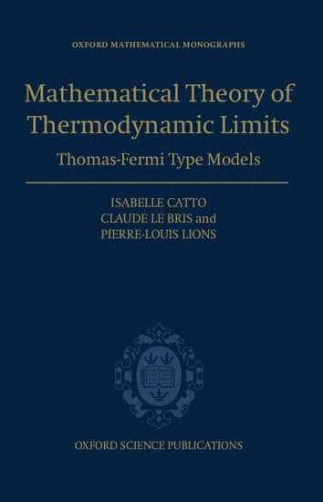 bokomslag Mathematical Theory of Thermodynamic Limits