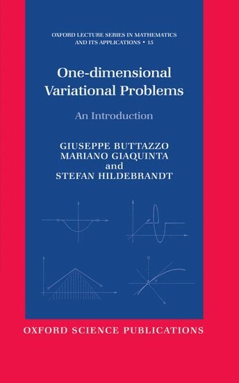 Giuseppe Buttazzo, Mariano Giaquinta, Stefan Hildebrandt - One-dimensional Variational Problems, Inbunden