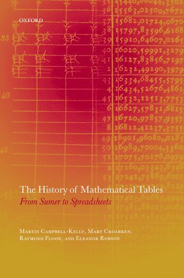 bokomslag The History of Mathematical Tables