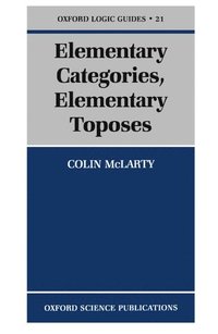 bokomslag Elementary Categories, Elementary Toposes