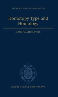 bokomslag Homotopy Type and Homology