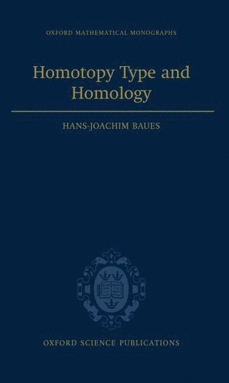 bokomslag Homotopy Type and Homology