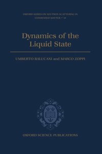 bokomslag Dynamics of the Liquid State