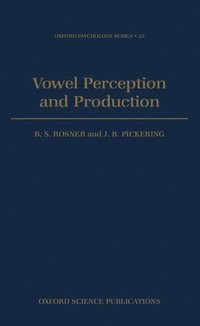 bokomslag Vowel Perception and Production