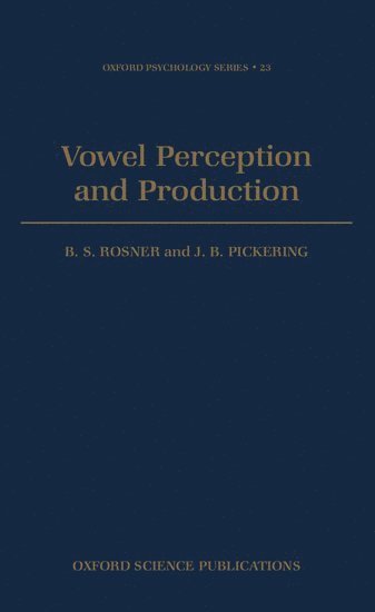 Vowel Perception and Production 1