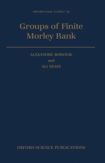 bokomslag Groups of Finite Morley Rank