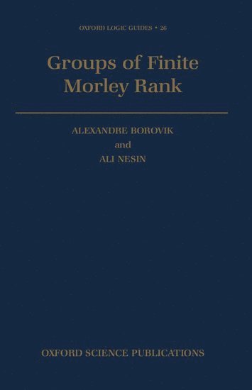 bokomslag Groups of Finite Morley Rank