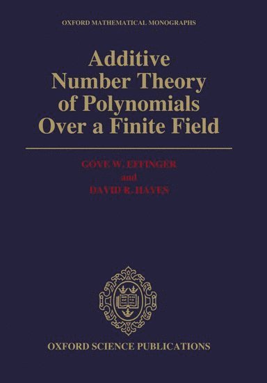 Additive Number Theory of Polynomials over a Finite Field 1