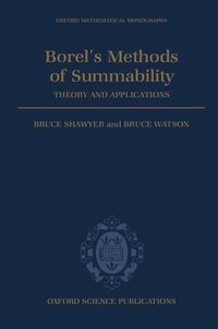 bokomslag Borel's Methods of Summability