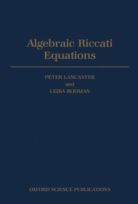 bokomslag Algebraic Riccati Equations