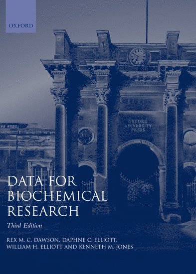 Rex M. C. Dawson, Daphne C. Elliott, William H. Elliott, K. M. Jones, Cambridge) Dawson, Rex M. C. (, formerly at ARC Institute of Animal Physiology, Babraham, South Australia) Elliott, Daphne C. (Department of Biochemistry, Department of Biochemistry, Flinders University, University of Adelaide) Elliott, William H. (Professor of Biochemistry, Professor of Biochemistry, University of Leicester) Jones, K. M. (Department of Biochemistry, Department of Biochemistry, R. M. Dawson, Dawson - Data for Biochemical Research, Häftad