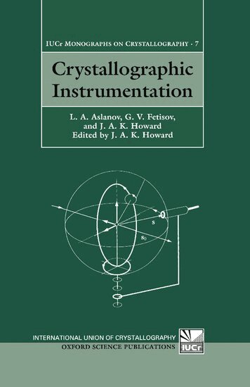 L. A Aslanov, G. V. Fetisov, J. A. K. Howard, J A K Howard - Crystallographic Instrumentation, Inbunden
