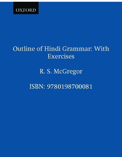 McGregor - Outline of Hindi Grammar, Häftad