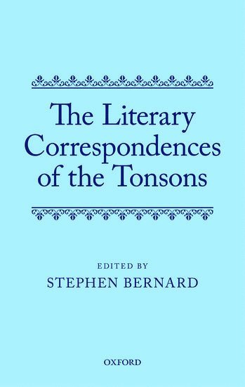 The Literary Correspondences of the Tonsons 1