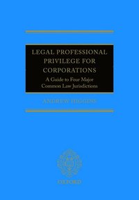 bokomslag Legal Professional Privilege for Corporations