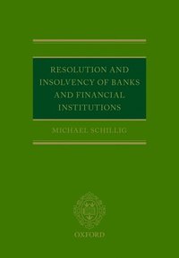 bokomslag Resolution and Insolvency of Banks and Financial Institutions