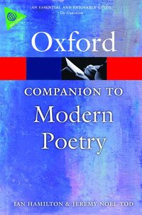 bokomslag The Oxford Companion to Modern Poetry in English