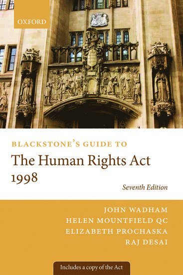 bokomslag Blackstone's Guide to the Human Rights Act 1998