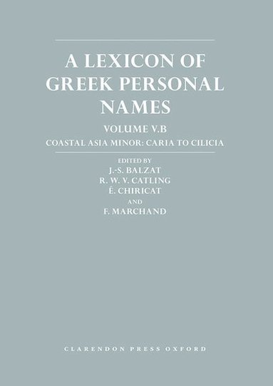 bokomslag A Lexicon of Greek Personal Names