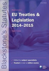 bokomslag Blackstone's EU Treaties & Legislation 2014-2015