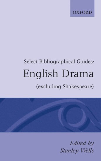Wells, Richard Ed Wells, Stanley Wells - English Drama, Häftad