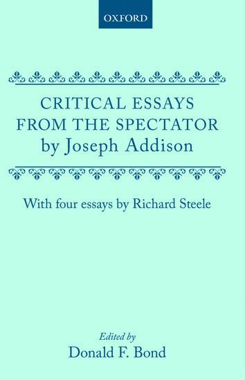 bokomslag Critical Essays from the Spectator by Joseph Addison