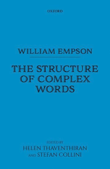 bokomslag William Empson: The Structure of Complex Words