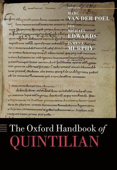 bokomslag The Oxford Handbook of Quintilian