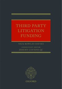 bokomslag Third Party Litigation Funding